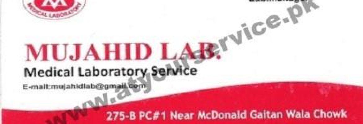 Mujahid Lab – Gates Square, People’s Colony 1, Faisalabad