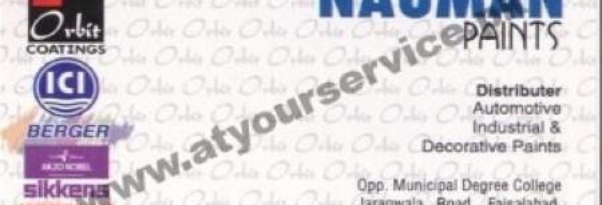 Nauman Paints – Jaranwala Road, Faisalabad