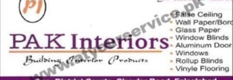 Pak Interiors – Circular Road, Faisalabad