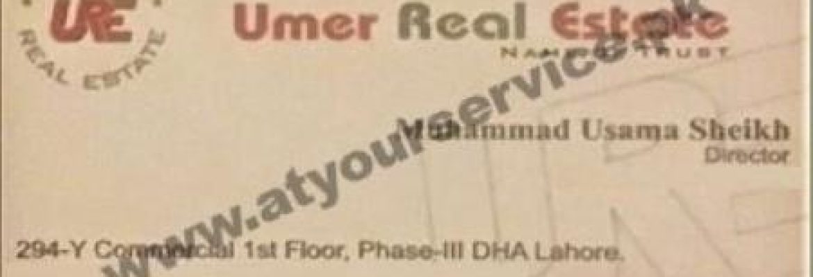 Umer Real Estate – Y Commercial, DHA Phase 3, Lahore