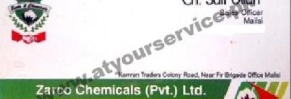 Zarco Chemicals – Ada Permit, Shuja Abad Road, Lodhran