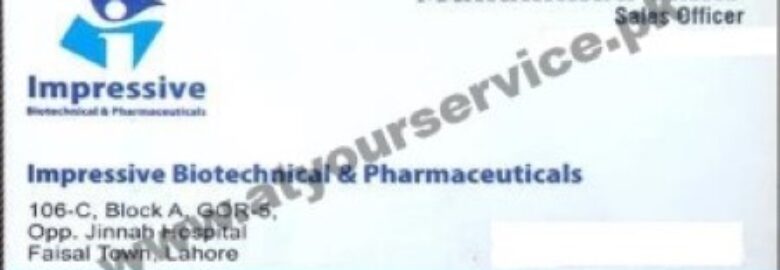 Impressive Biotechnical Pharmaceuticals – Maulana Shaukat Ali Road, Johar Town, Lahore