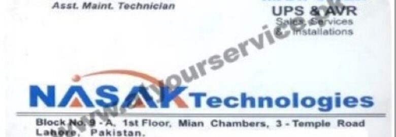 Nasak Technologies – Mian Chambers, Temple Road, Lahore