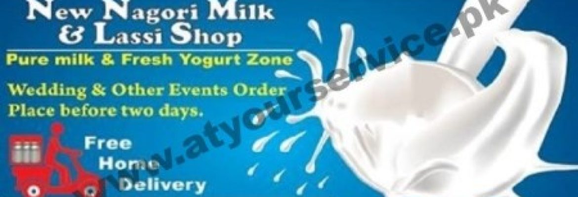New Nagori Milk & Lassi Shop – Gulistan e Erum, Block 3, Gulshan e Iqbal, Karachi