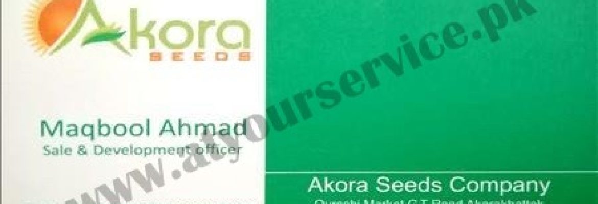 Akora Seeds Company – Qureshi Market, GT Road, Akora Khattak, Nowshera