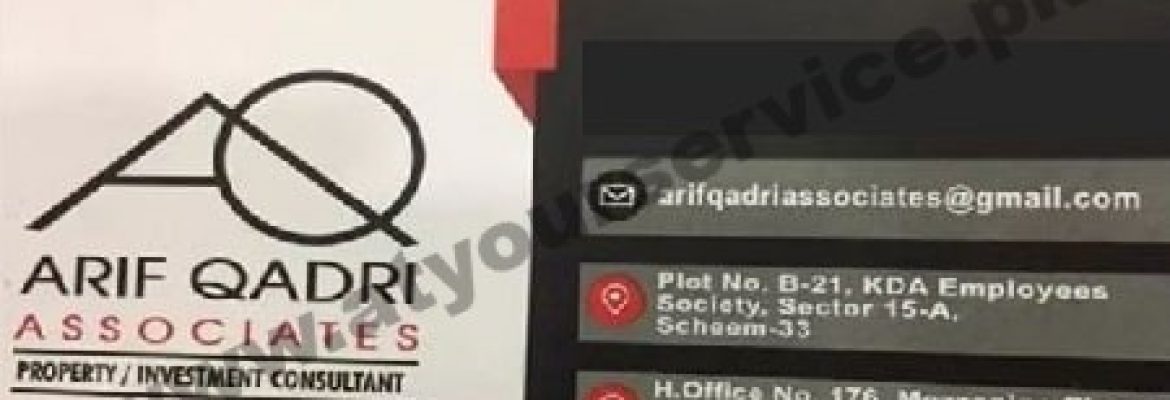 Arif Qadri Associates – Sector 15A, Scheme 33, KDA Scheme, Karachi