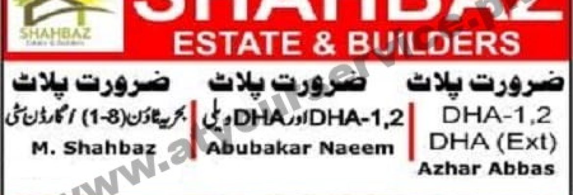 Shahbaz Estate & Builders – AJ Plaza, River View Commercial, Phase 7, Bahria Town, Rawalpindi