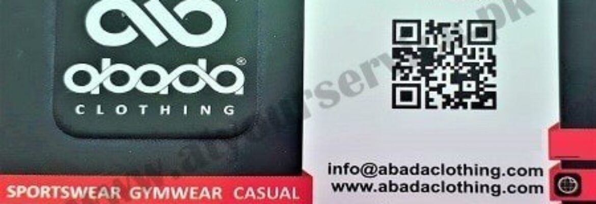 Abada Clothing (Sportswear, Gymwear & Casual) – Green Wood Street, Dara Araiyan, Sialkot