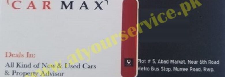 Car Max – Abad Market, 6th Road Metro Stop, Murree Road, Rawalpindi