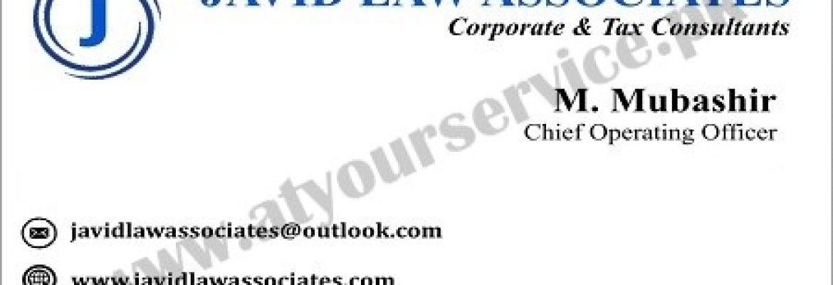 Javid Law Associates – Arooj Arcade, F10 Markaz, Islamabad