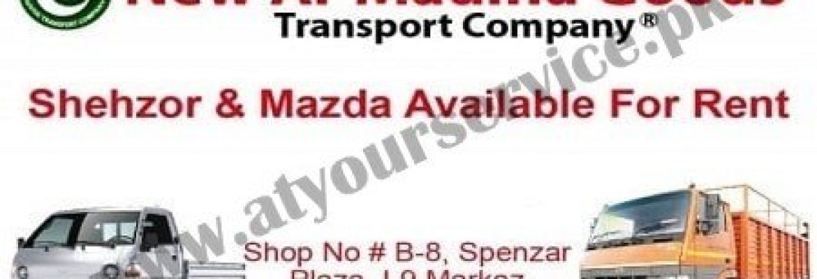 New Al Madina Goods Transport Company – Spenzar Plaza, I-9 Markaz, Islamabad