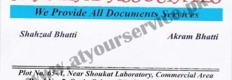 Shahzad Associates (Documents Services) – Cattle Colony, Bin Qasim Town, Karachi