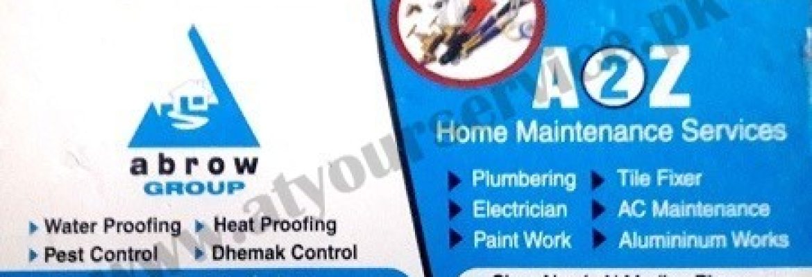 A2Z Home Maintenance Services – Madina Plaza, Block C, Soan Garden, Islamabad