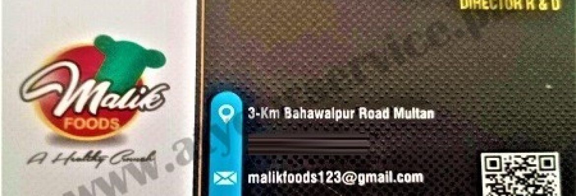 Malik Foods – Bahawalpur Road, Mutan