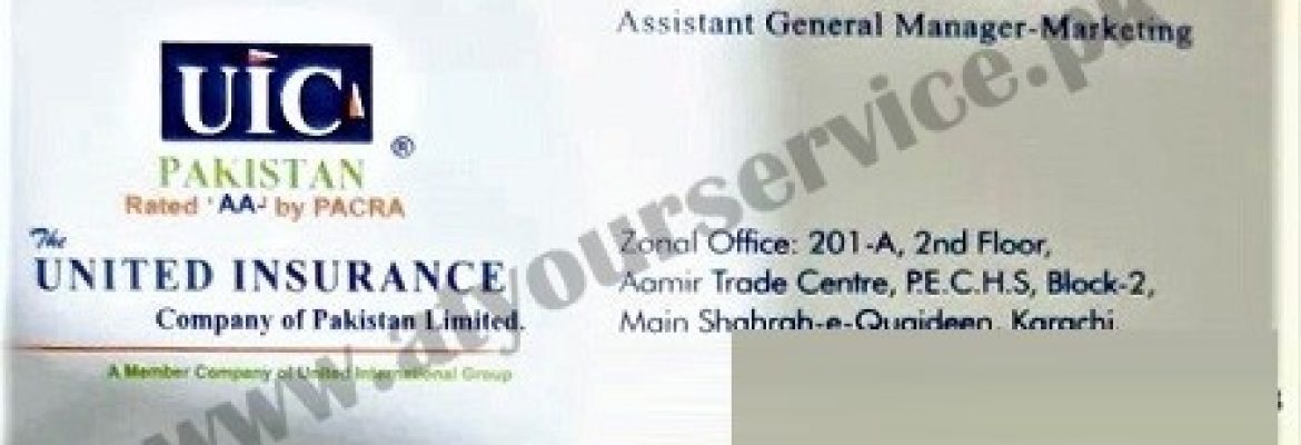 The United Insurance Company – Aamir Trade Centre, Shahra e Quaideen, Block 2, PECHS, Karachi