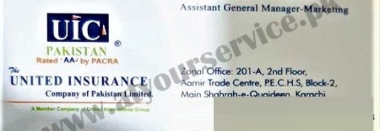 The United Insurance Company – Aamir Trade Centre, Shahra e Quaideen, Block 2, PECHS, Karachi